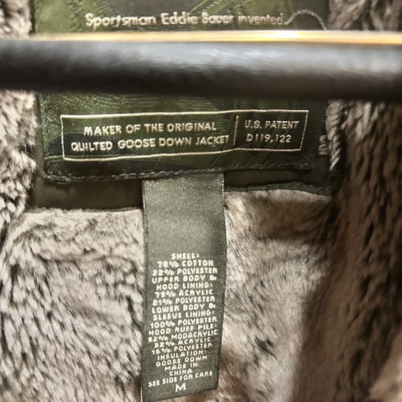 Eddie Bauer Men's Goose Down filled winter coat - Picture 3 of 11